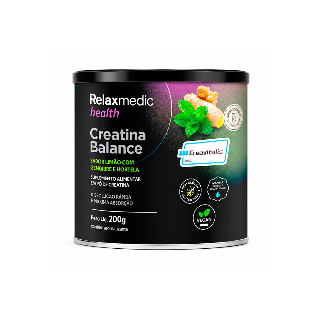 Creatina Balance - Sabor Hortelã e Gengibre