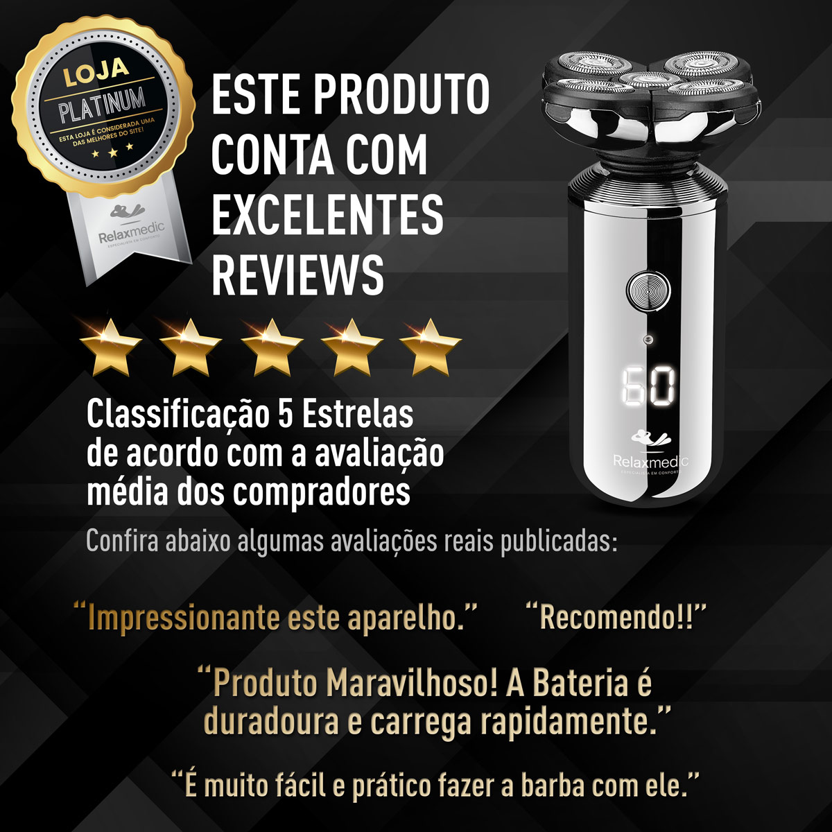 Barbeador Elétrico Multiuso 5 em 1