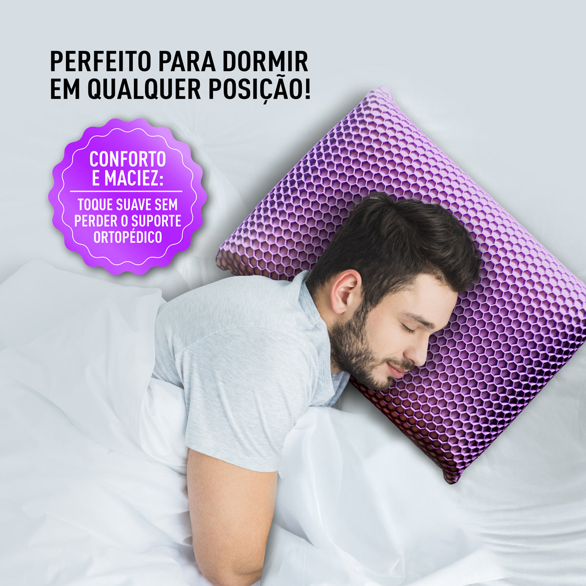 Travesseiro Ortopédico BeeRelax Dr. Coluna