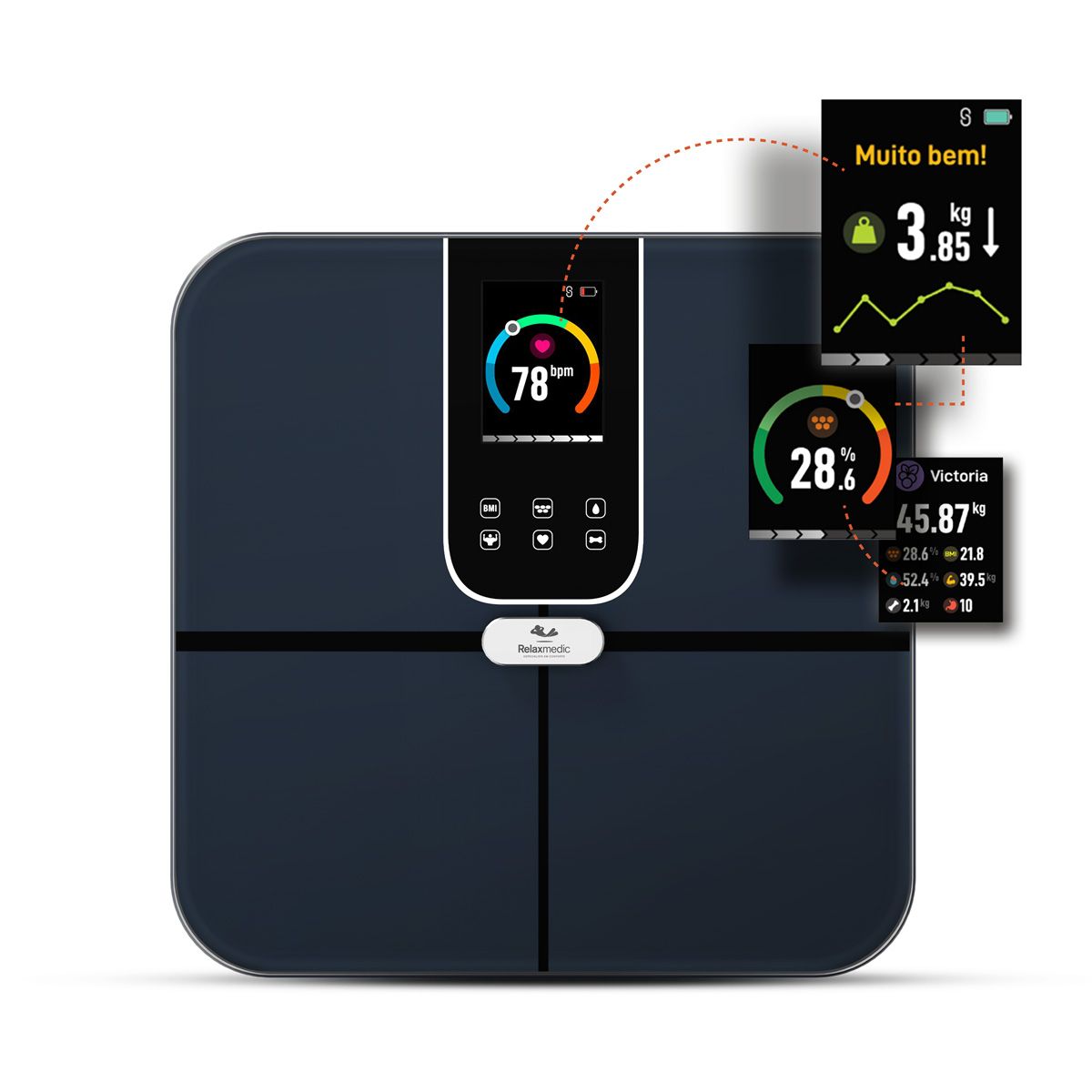 Balança de Bioimpedância Digital Intelligence Plus