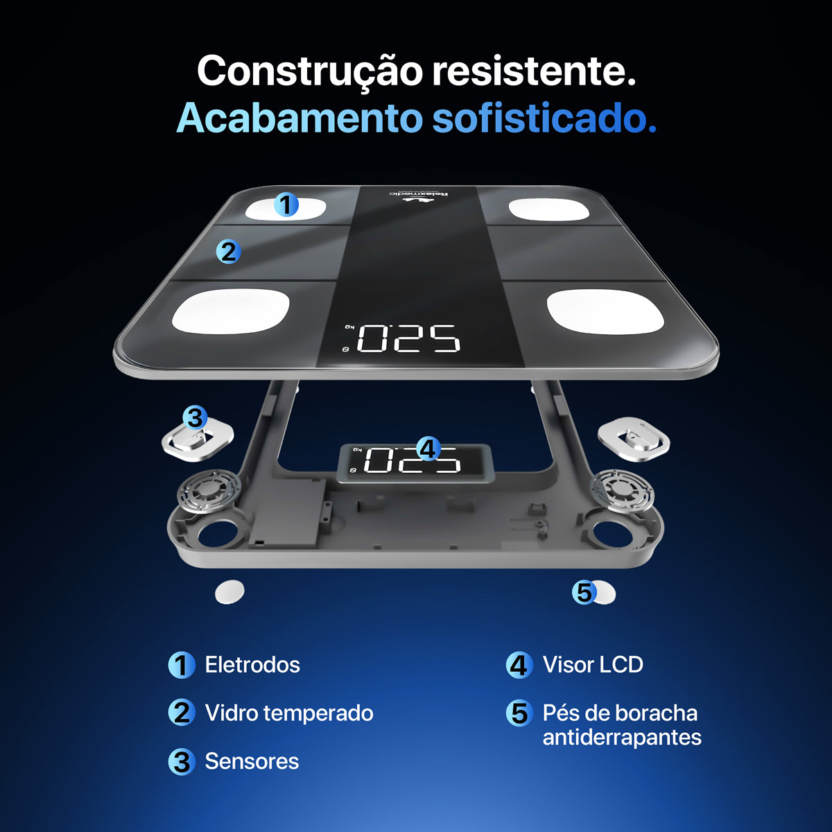 Balança de Bioimpedância Digital Smart