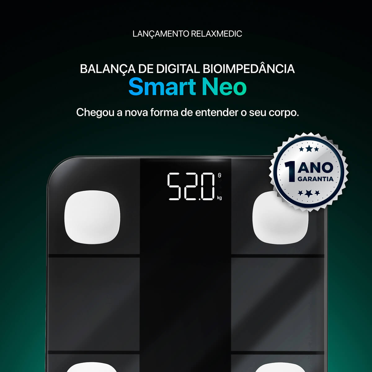 Balança Digital de Bioimpedância Smart Neo