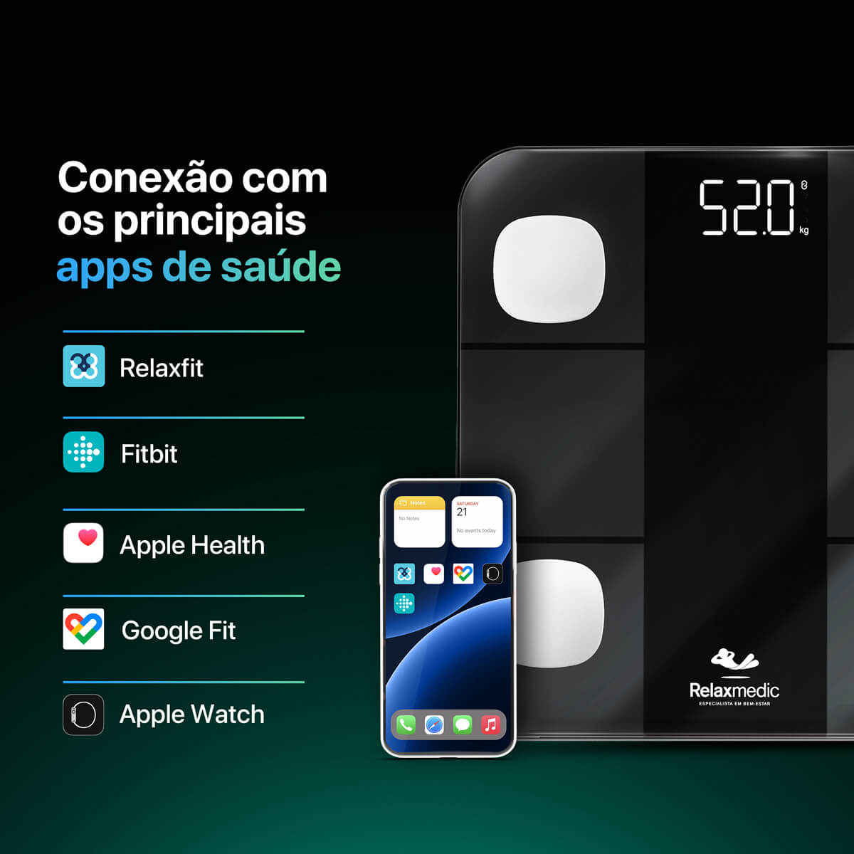 Balança Digital de Bioimpedância Smart Neo