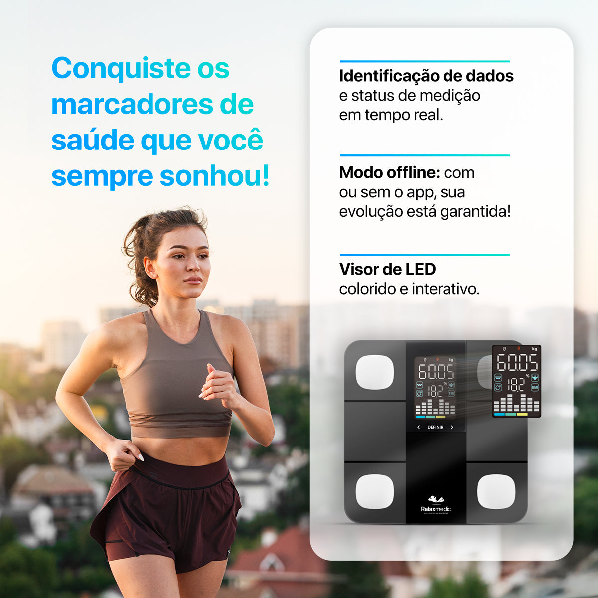 Balança de Bioimpedância Smart Visiox