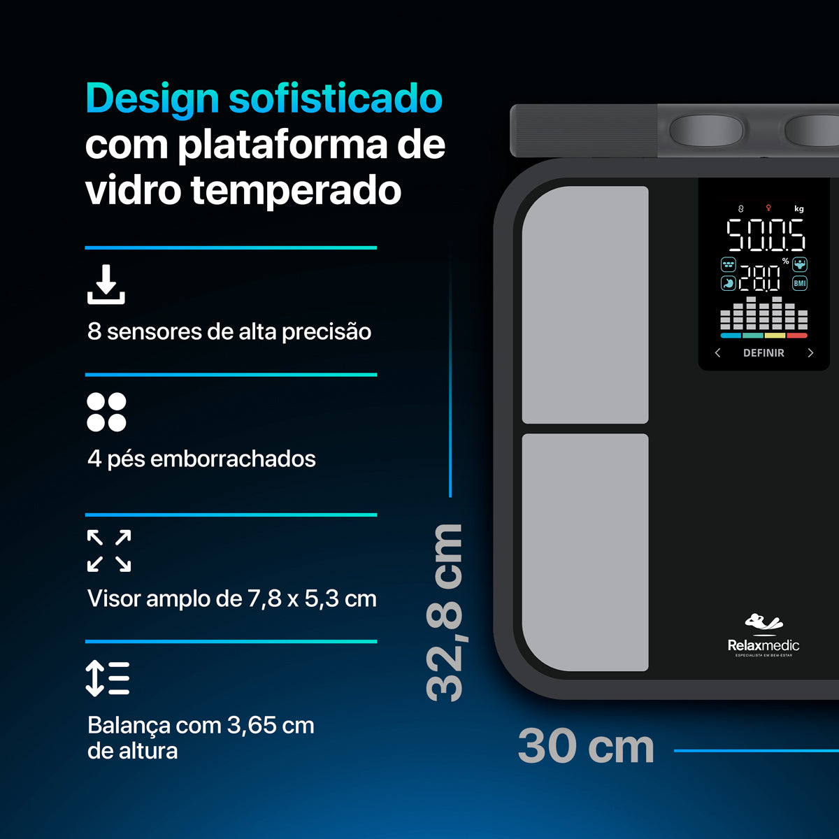 Balança De Bioimpedância Nivora