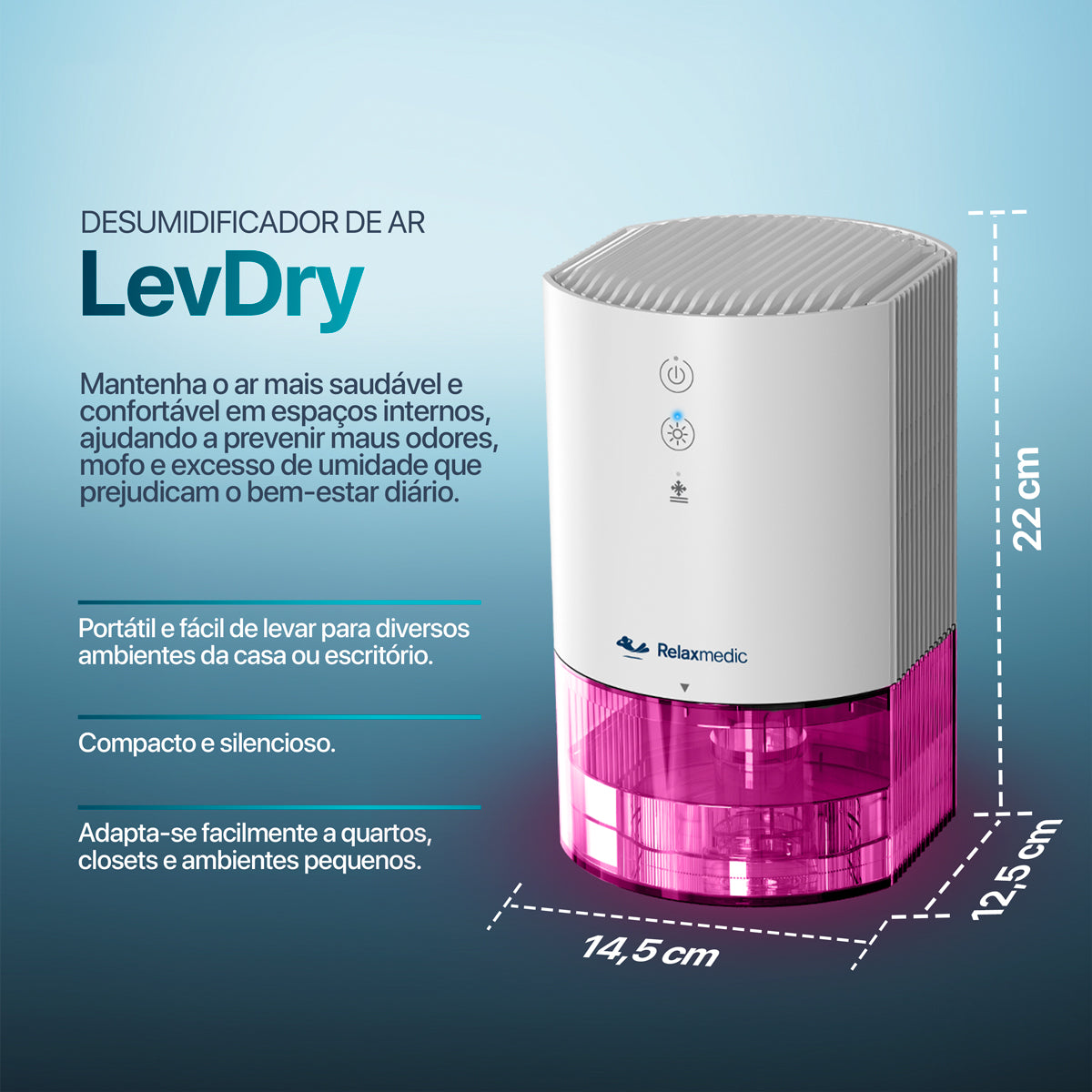 Desumidificador de Ar Levdry