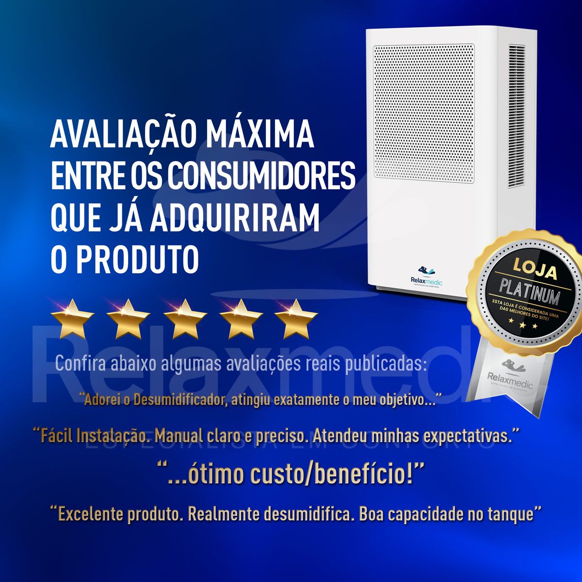 Desumidificador de Ar Pure Ion Max