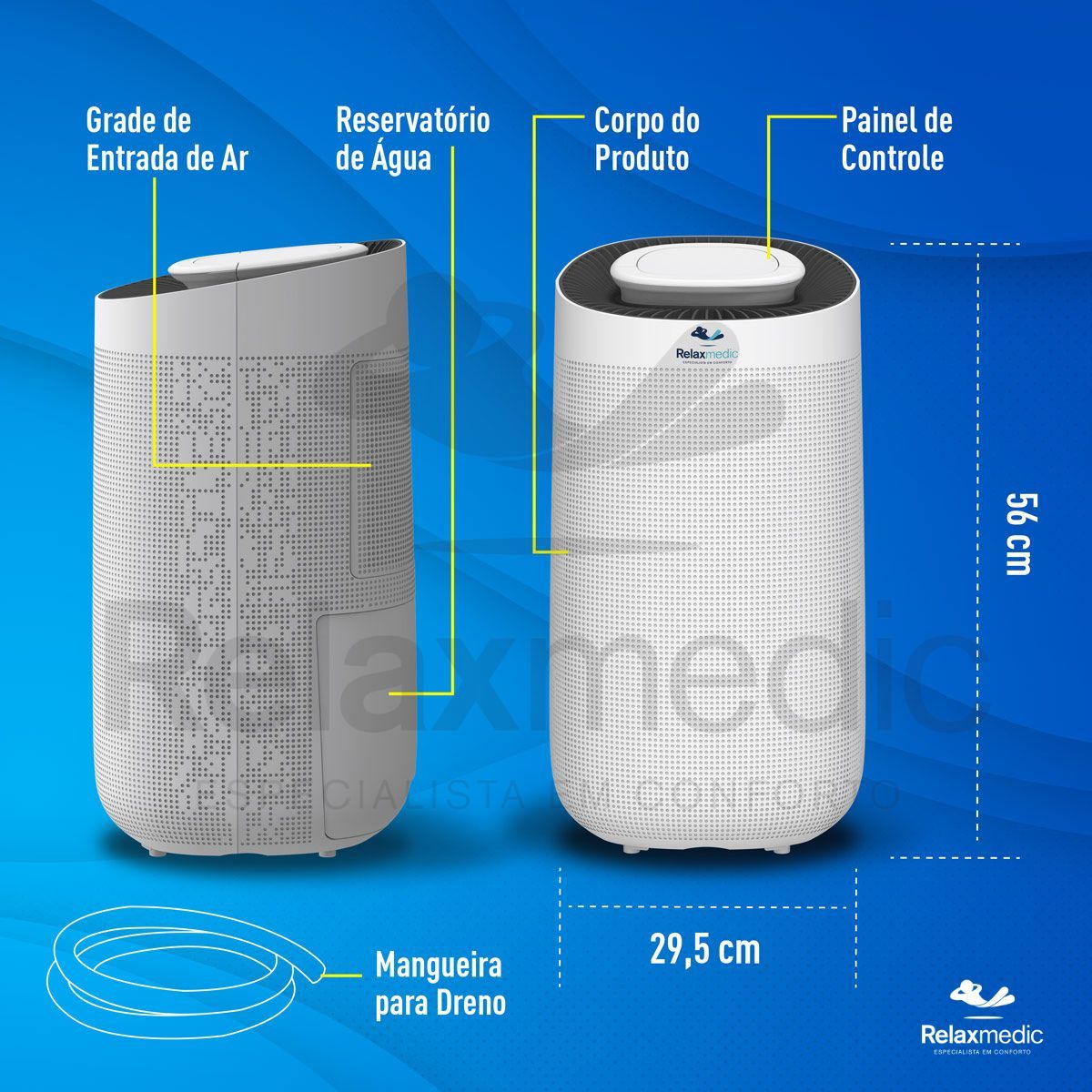 Desumidificador de Ar Compressor Smart Wi-Fi