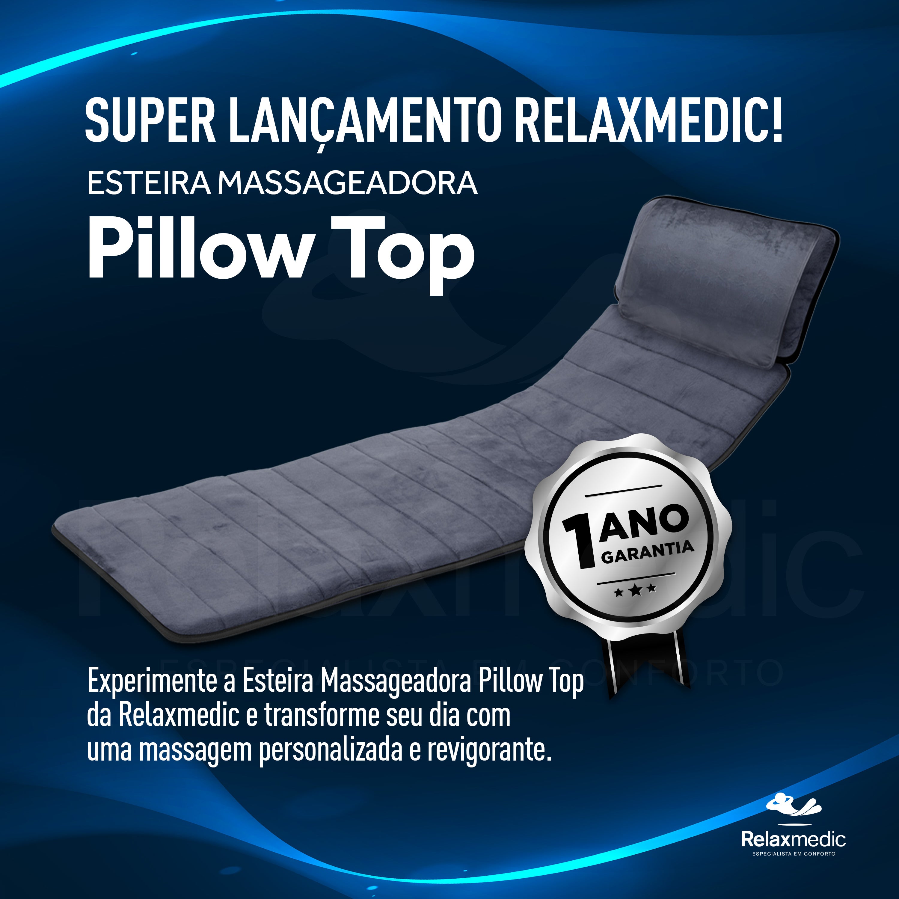 Esteira Massageadora Pillow Top