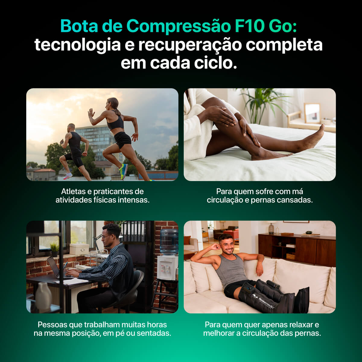Bota de Compressão F10 GO