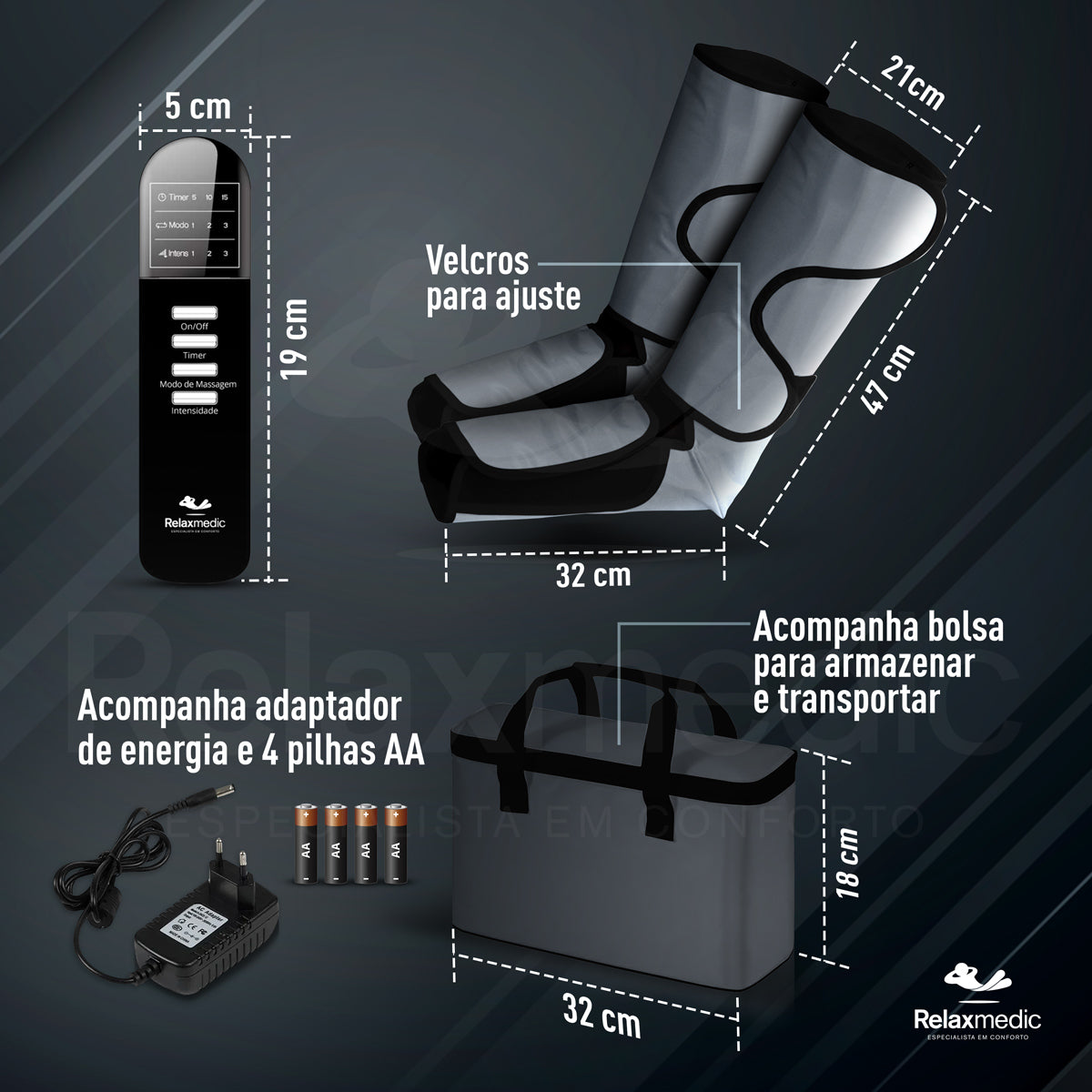 Bota Massageadora de Pés e Pernas F10 Massage