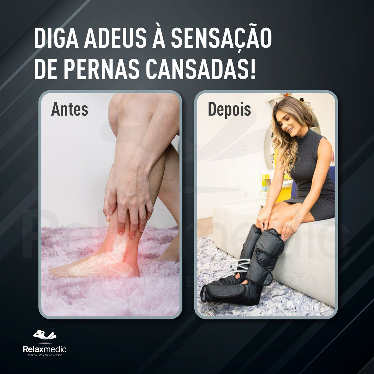 Bota Massageadora de Pés e Pernas F10 Massage