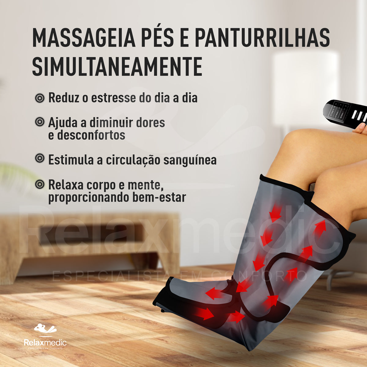 Bota Massageadora de Pés e Pernas F10 Massage
