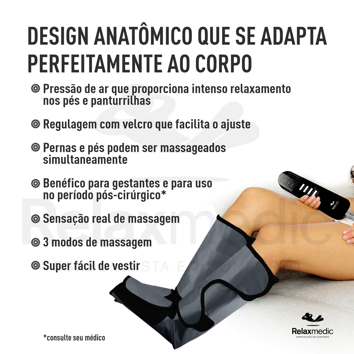 Bota Massageadora de Pés e Pernas F10 Massage