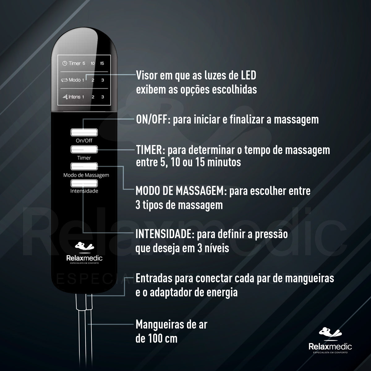 Bota Massageadora de Pés e Pernas F10 Massage