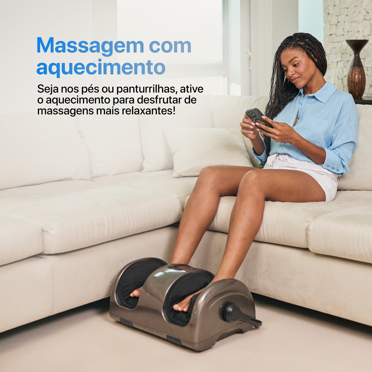 Massageador de Pés e Pernas Shiatsu Foot