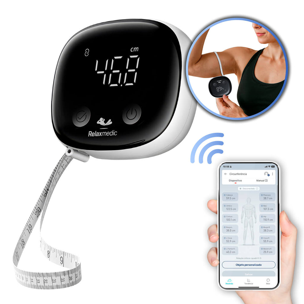 Fita Métrica Digital Smart RX20: Acompanhe Sua Evolução em Saúde e Bem-Estar