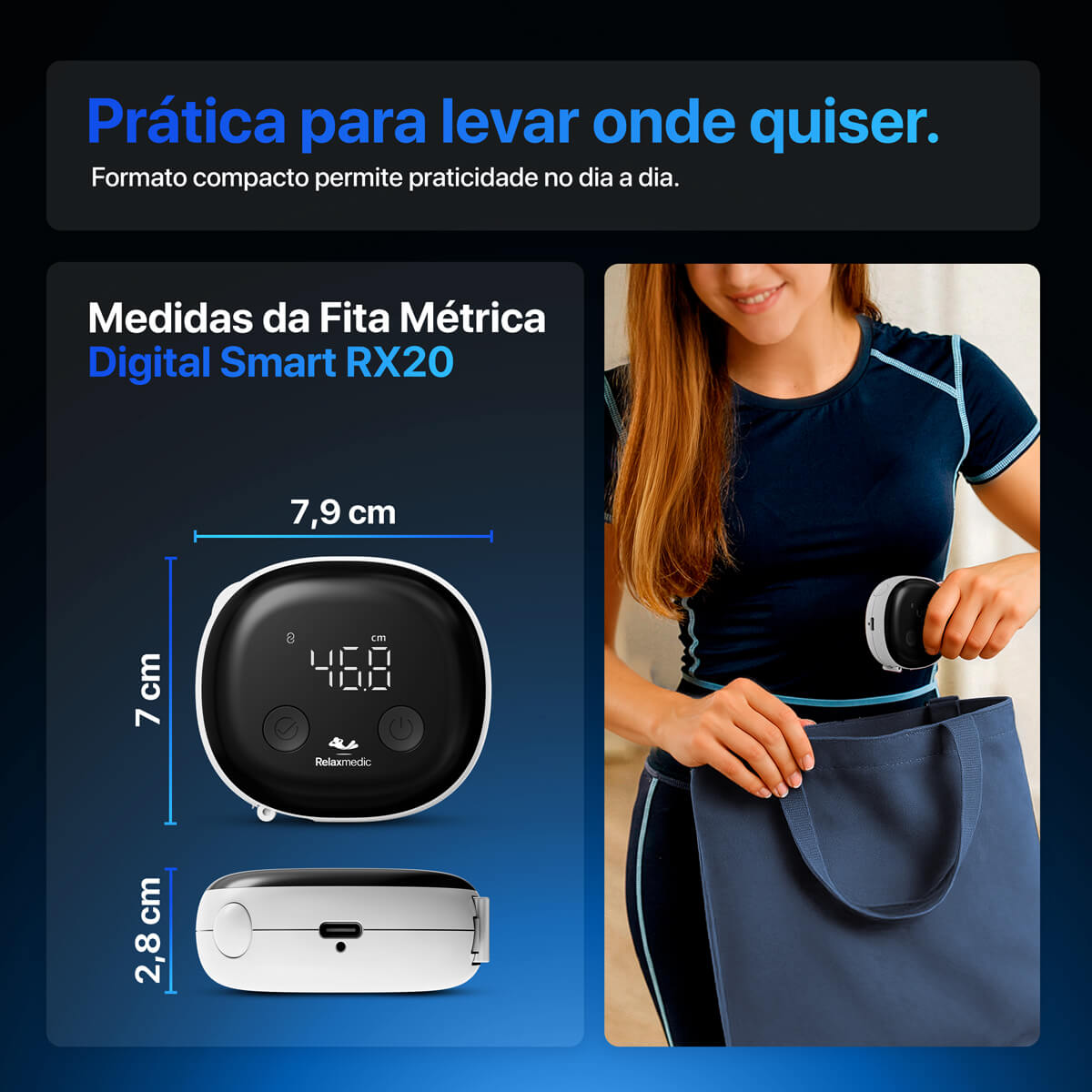 Fita Métrica Digital Smart RX20