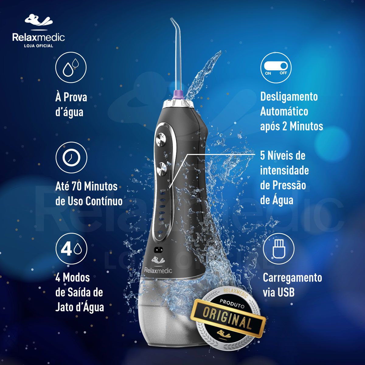 Irrigador Oral Jet Clean Sem Fio
