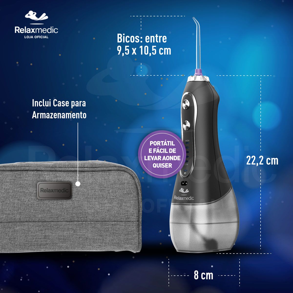 Irrigador Oral Jet Clean Sem Fio