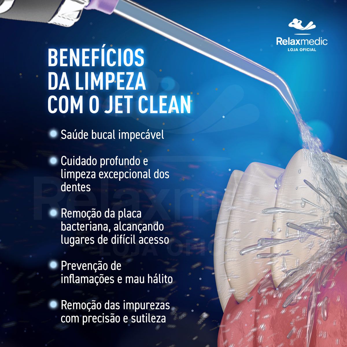 Irrigador Oral Jet Clean Sem Fio