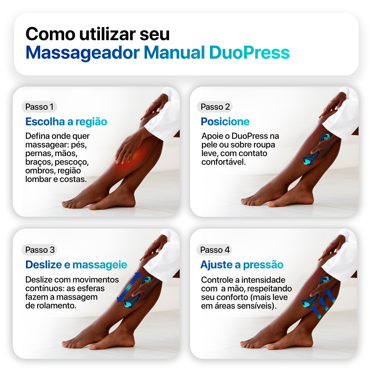 Massageador Manual Duo Press