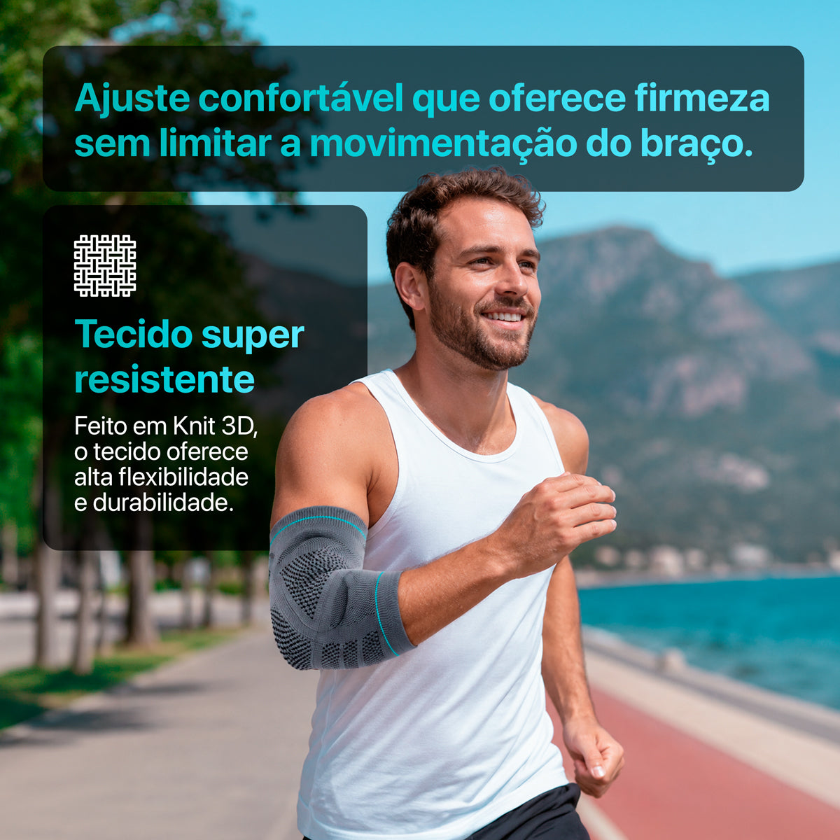 COTOVELEIRA ELÁSTICA DE COMPRESSÃO ADERIS