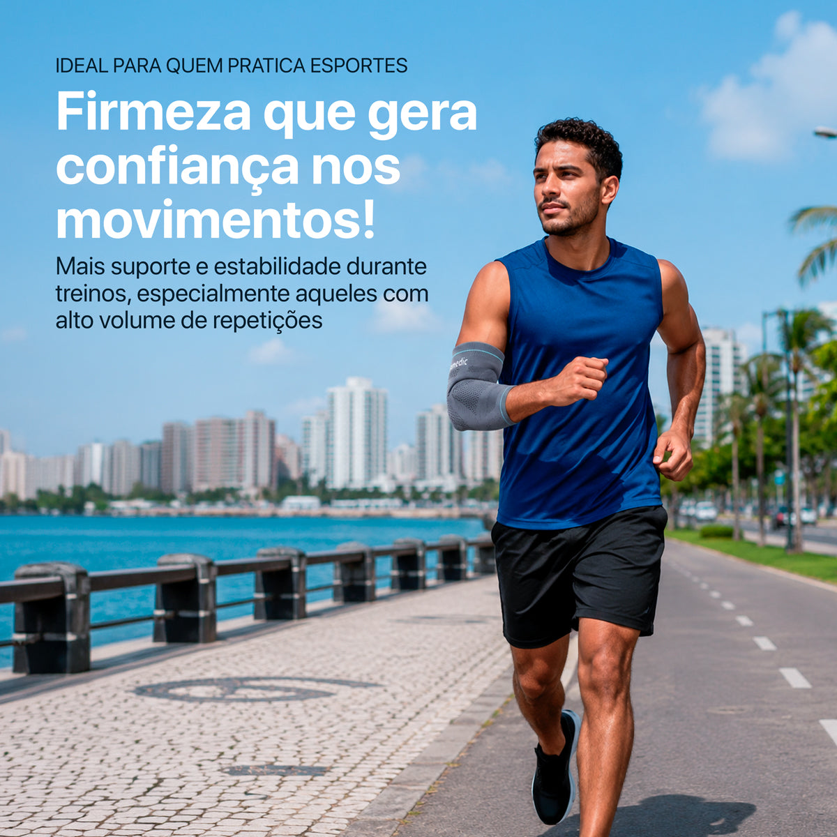 COTOVELEIRA ELÁSTICA DE COMPRESSÃO ADERIS