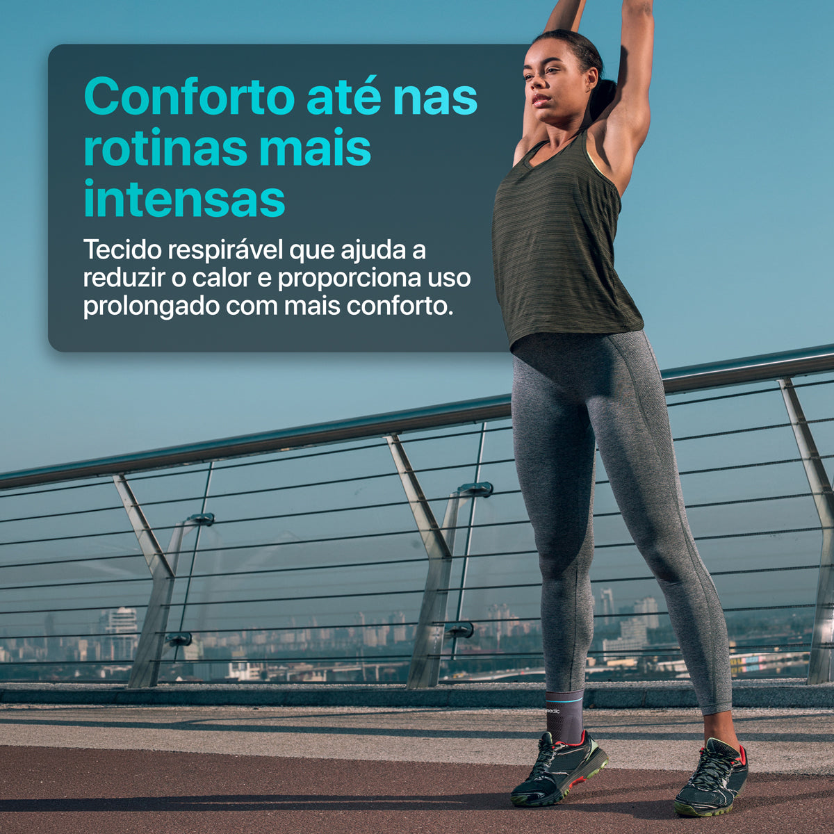 Tornozeleira Elástica de Compressão Aderis