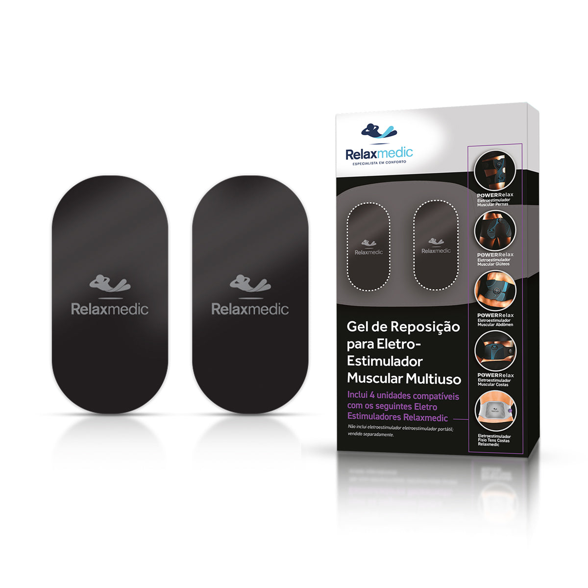 Gel Reposição Eletroestimulador Muscular Multiuso Power Relax