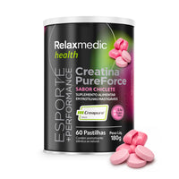 Creatina Pure Force Sabor Chiclete 60 Cápsulas