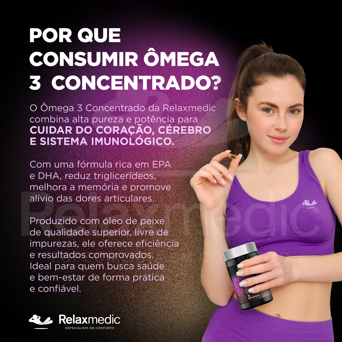 Suplemento Alimentar Ômega 3 - 1100mg