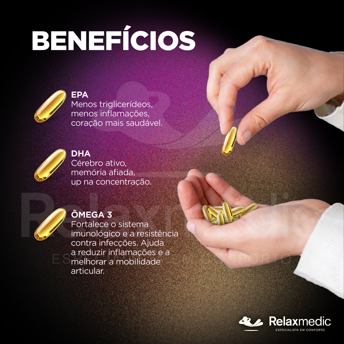 Suplemento Alimentar Ômega 3 - 1100mg