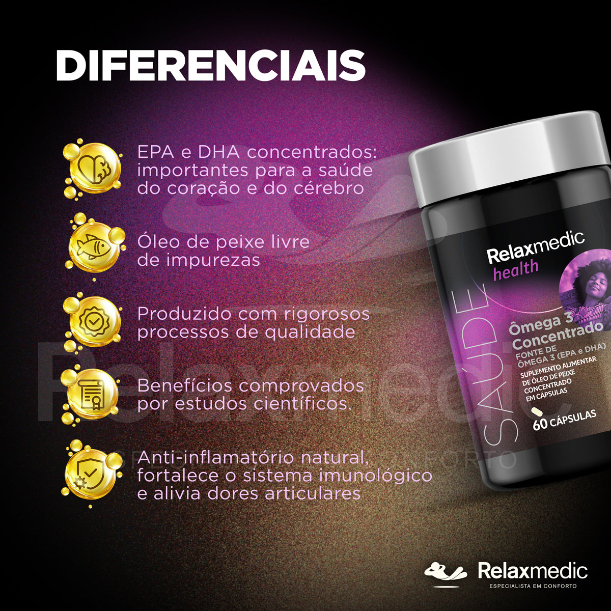 Suplemento Alimentar Ômega 3 - 1100mg