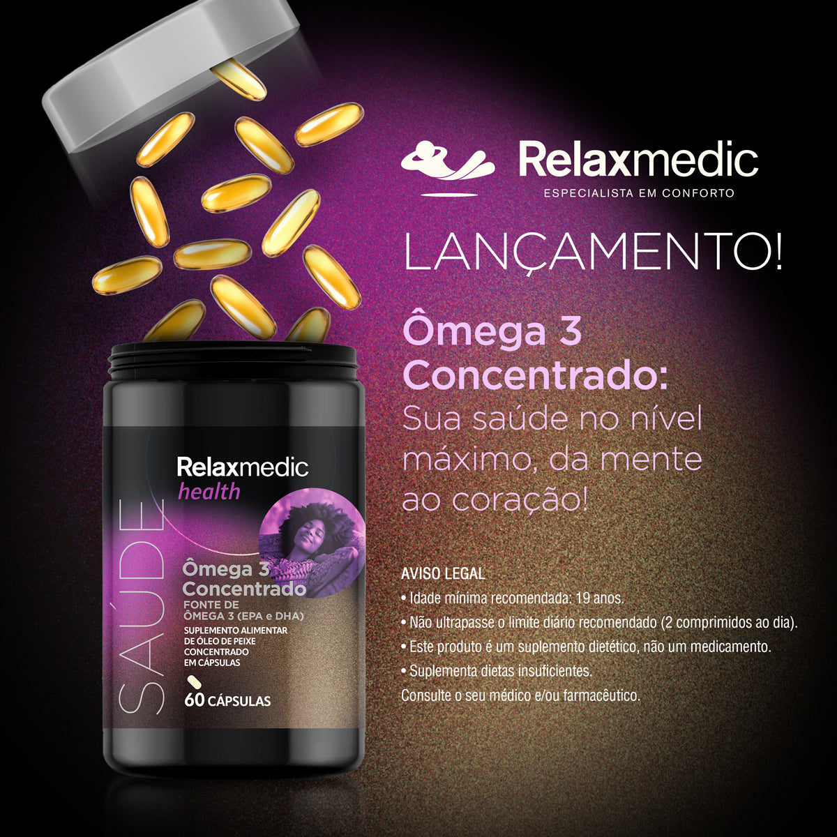 Suplemento Alimentar Ômega 3 - 1100mg
