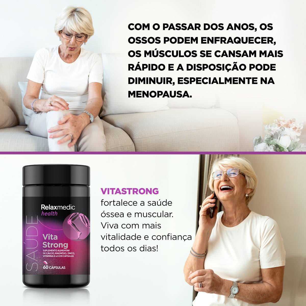 Suplemento Alimentar De Cálcio - 60 Cápsulas