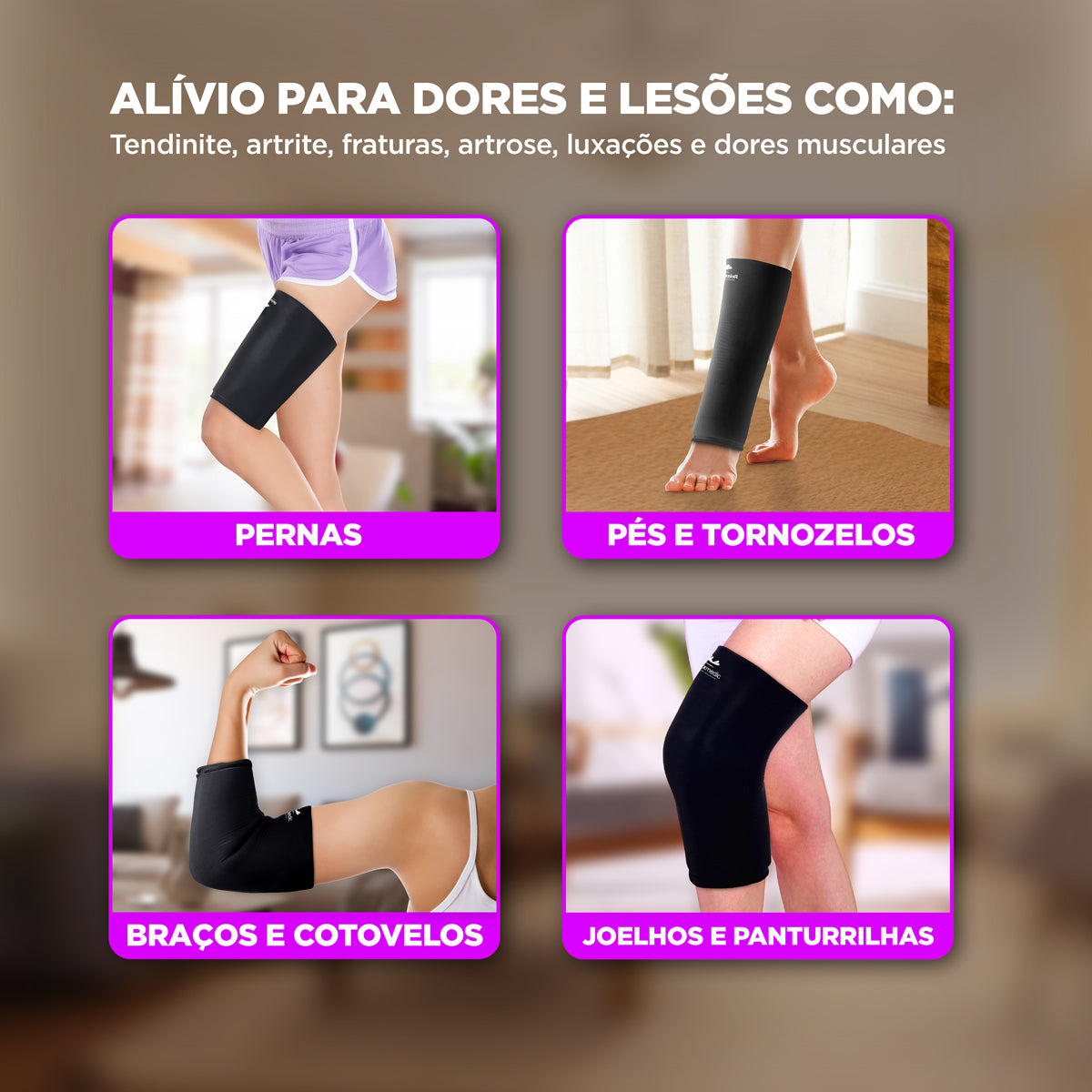 Bolsa Térmica Gel Multifuncional P Preta