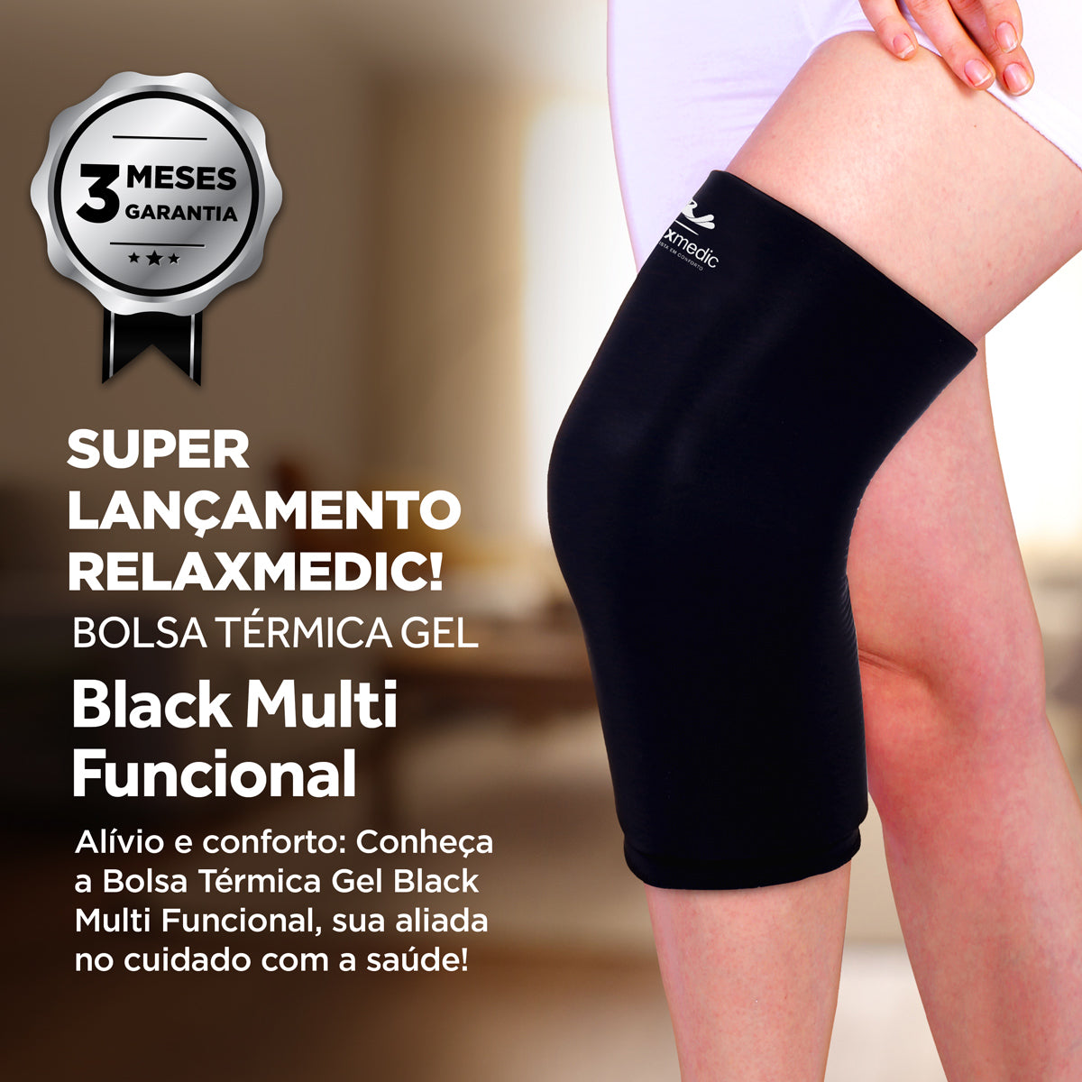 Bolsa Térmica Gel Multifuncional P Preta