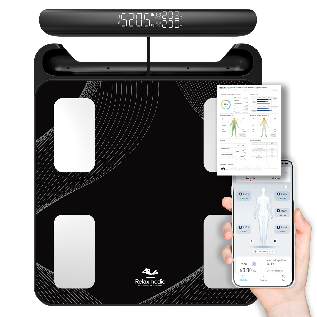 Balança de Bioimpedância Digital Biolife