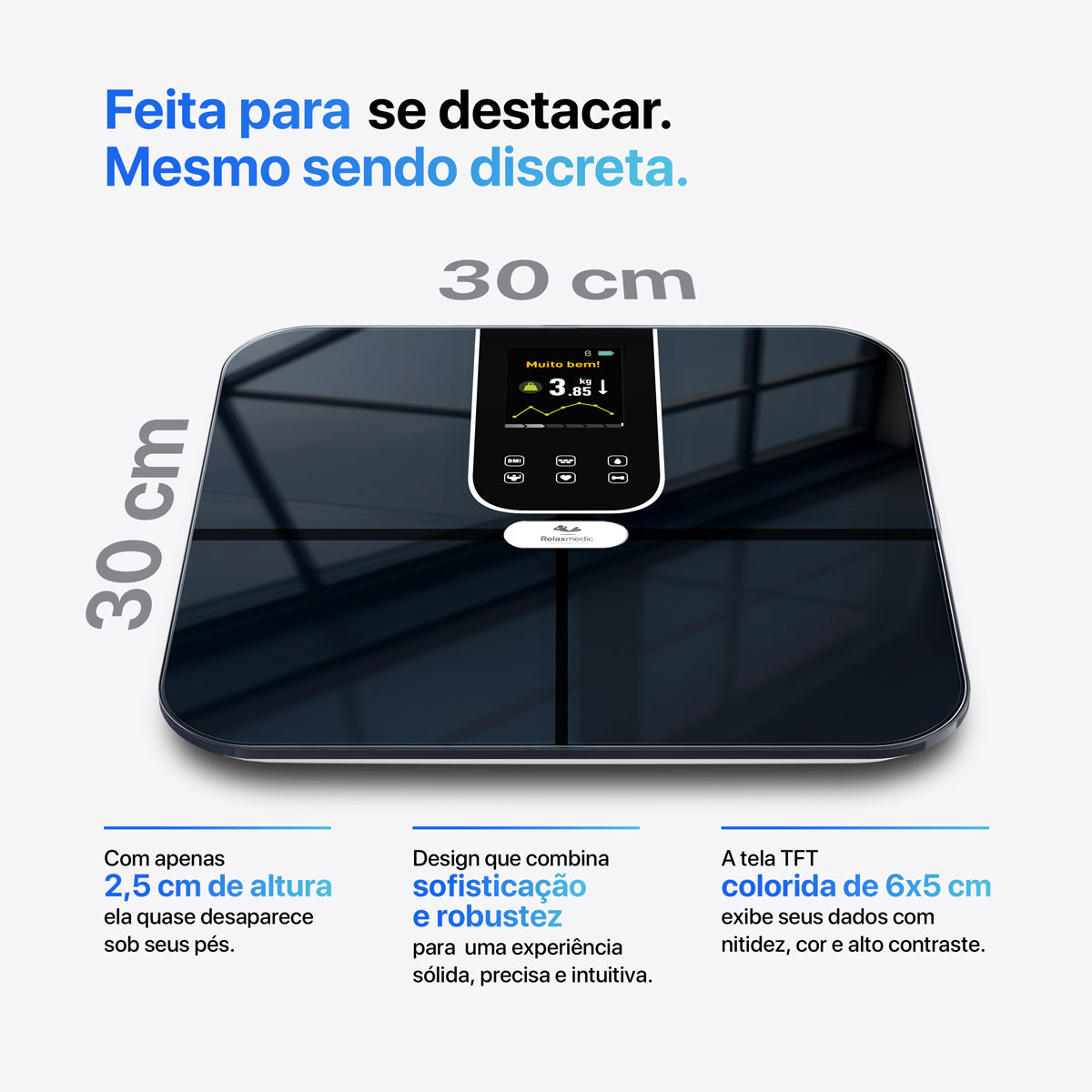 Balança Digital de Bioimpedância Intelligence Plus