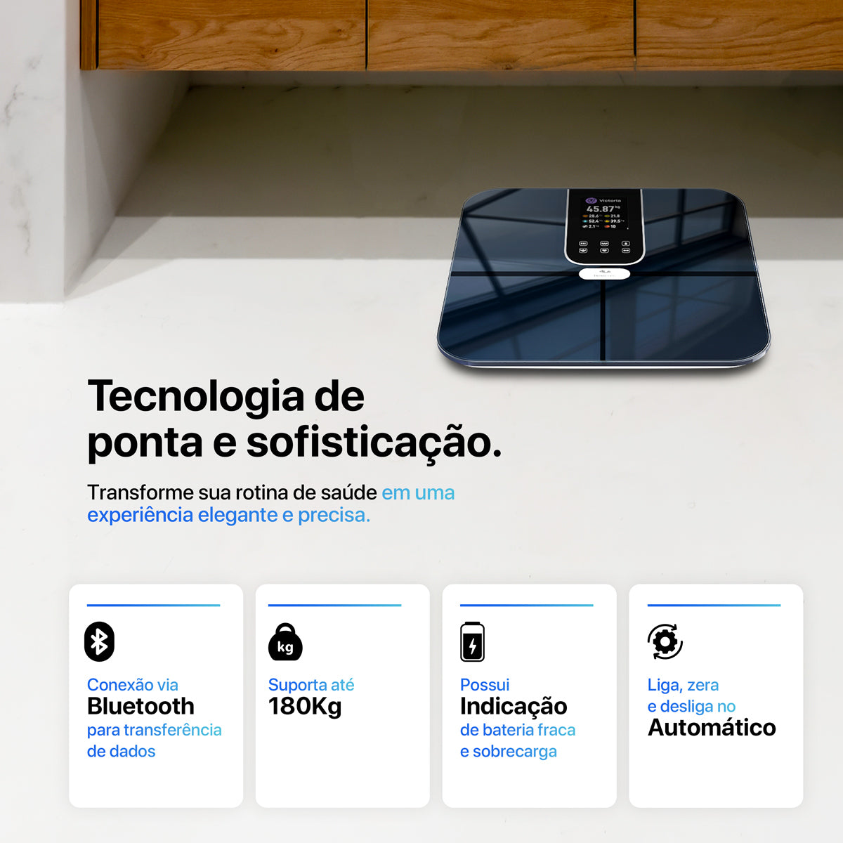 Balança Digital de Bioimpedância Intelligence Plus