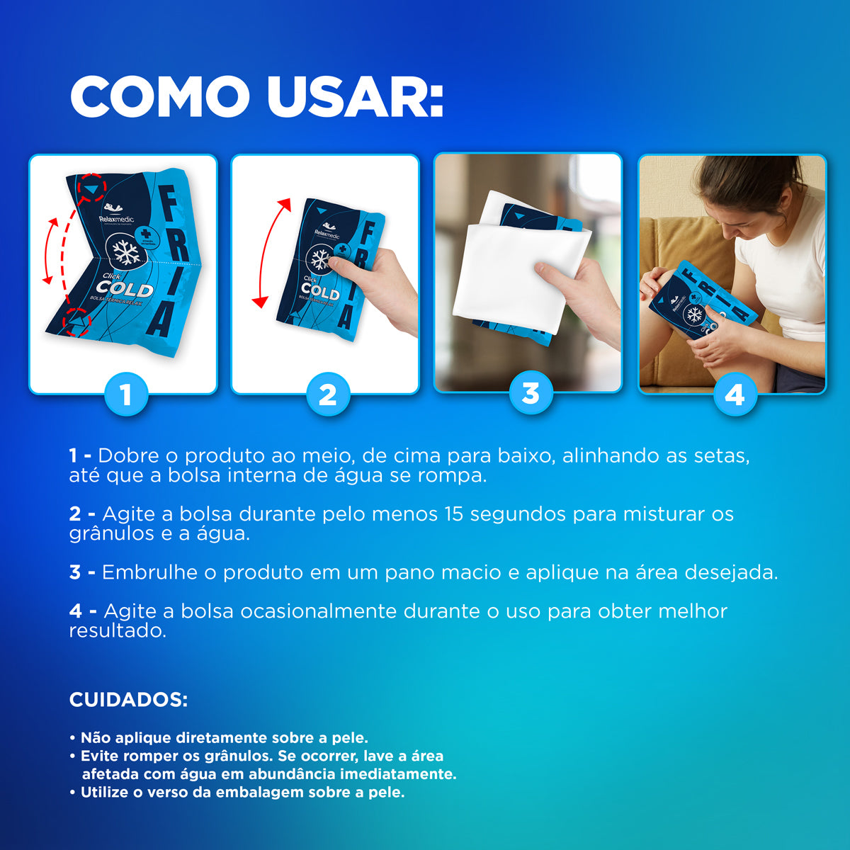 Bolsa Térmica Gel Click Cold Azul