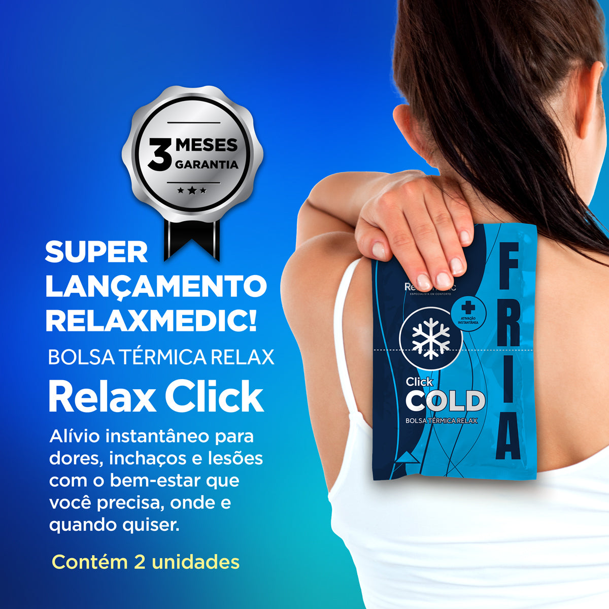 Bolsa Térmica Gel Click Cold Azul