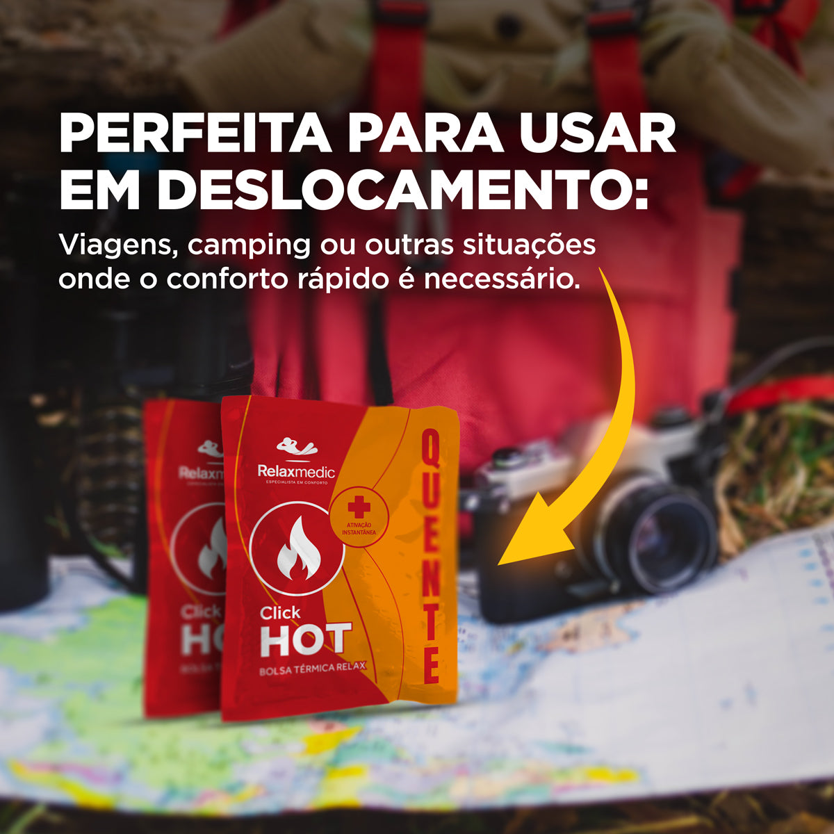 Bolsa Térmica Gel Click Hot Laranja