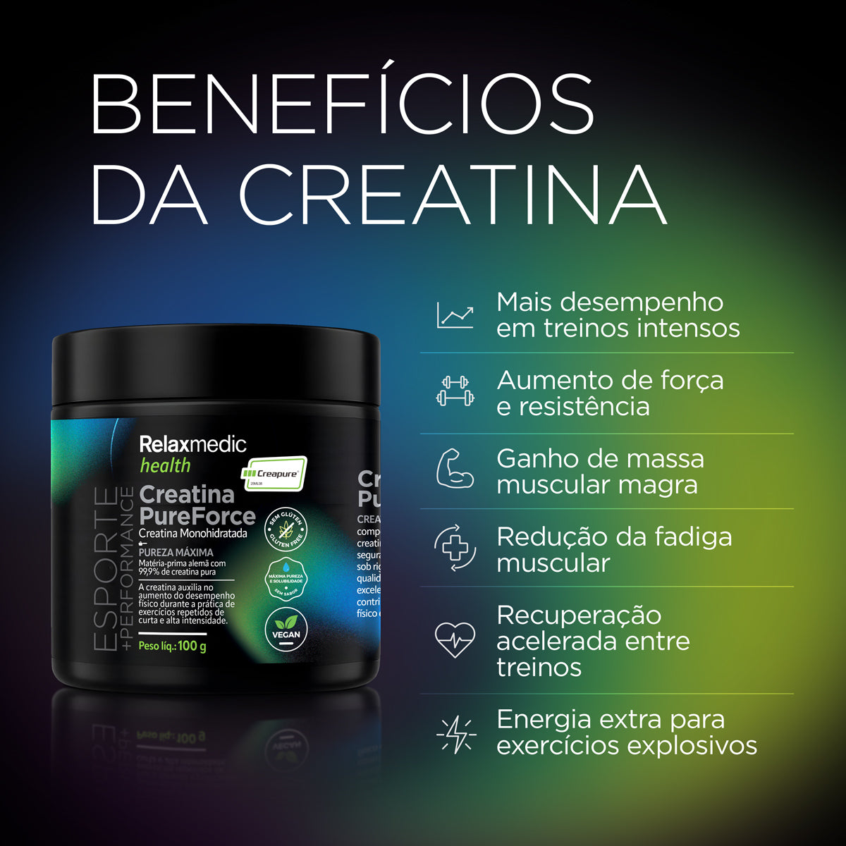 Creatina Pure Force com Creapure® 100g