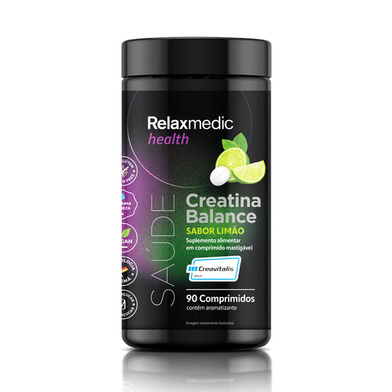 Creatina Alemã 100% Pura Creavitalis® - Matéria-prima Alemã - Micronizada - 90 Tabletes Sabor Limão