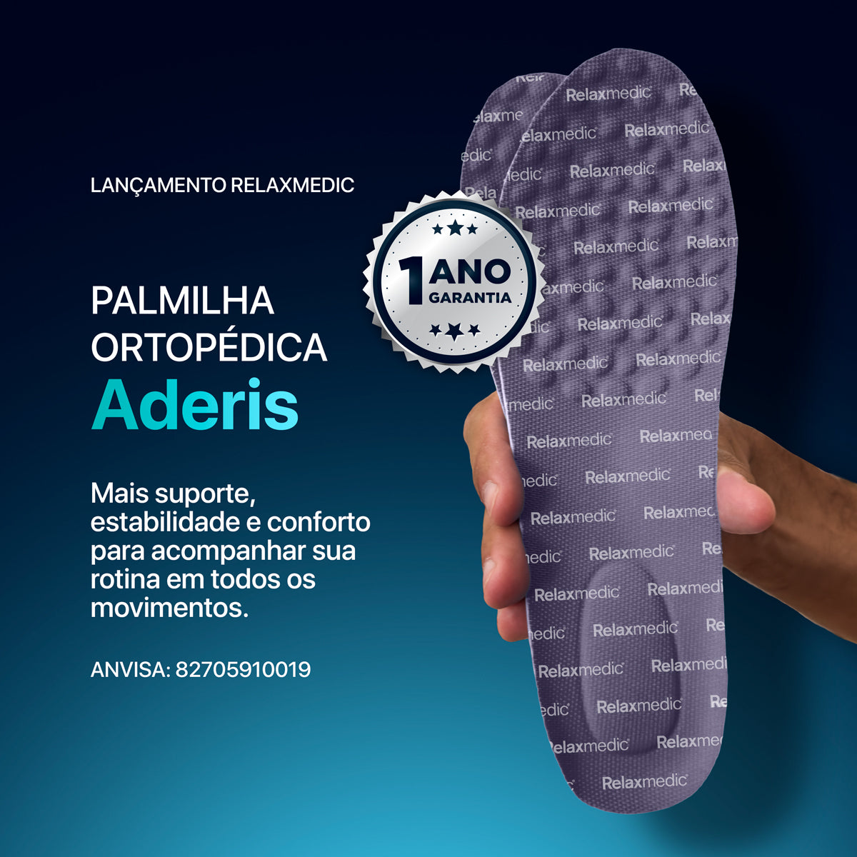Palmilha Ortopédica Linha Dr. Coluna