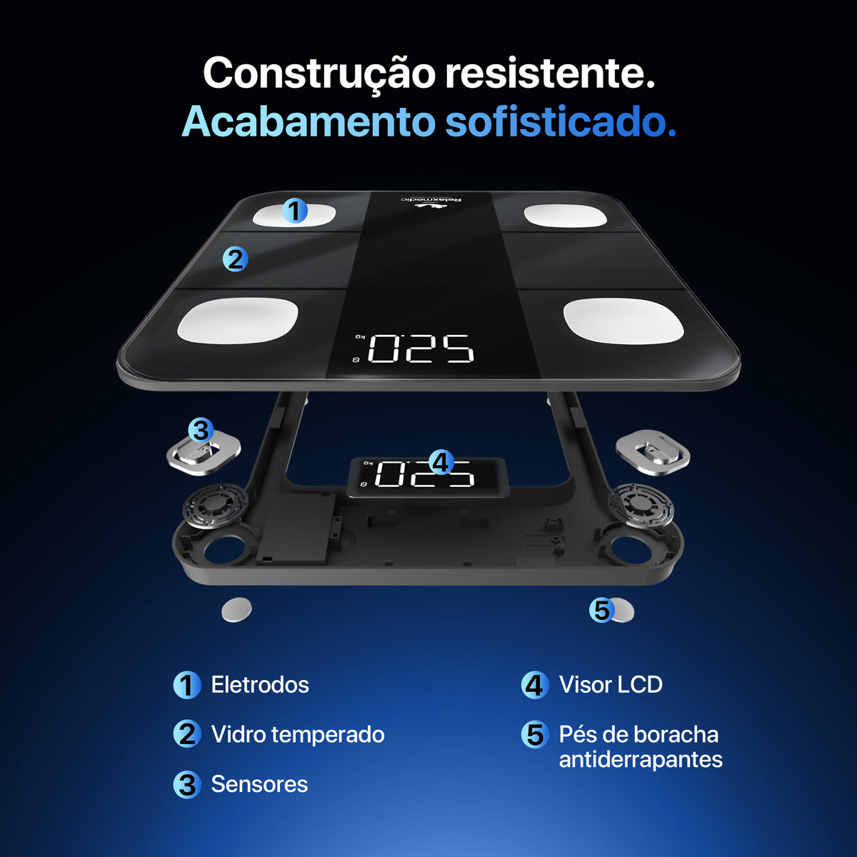 Balança de Bioimpedância Digital Smart