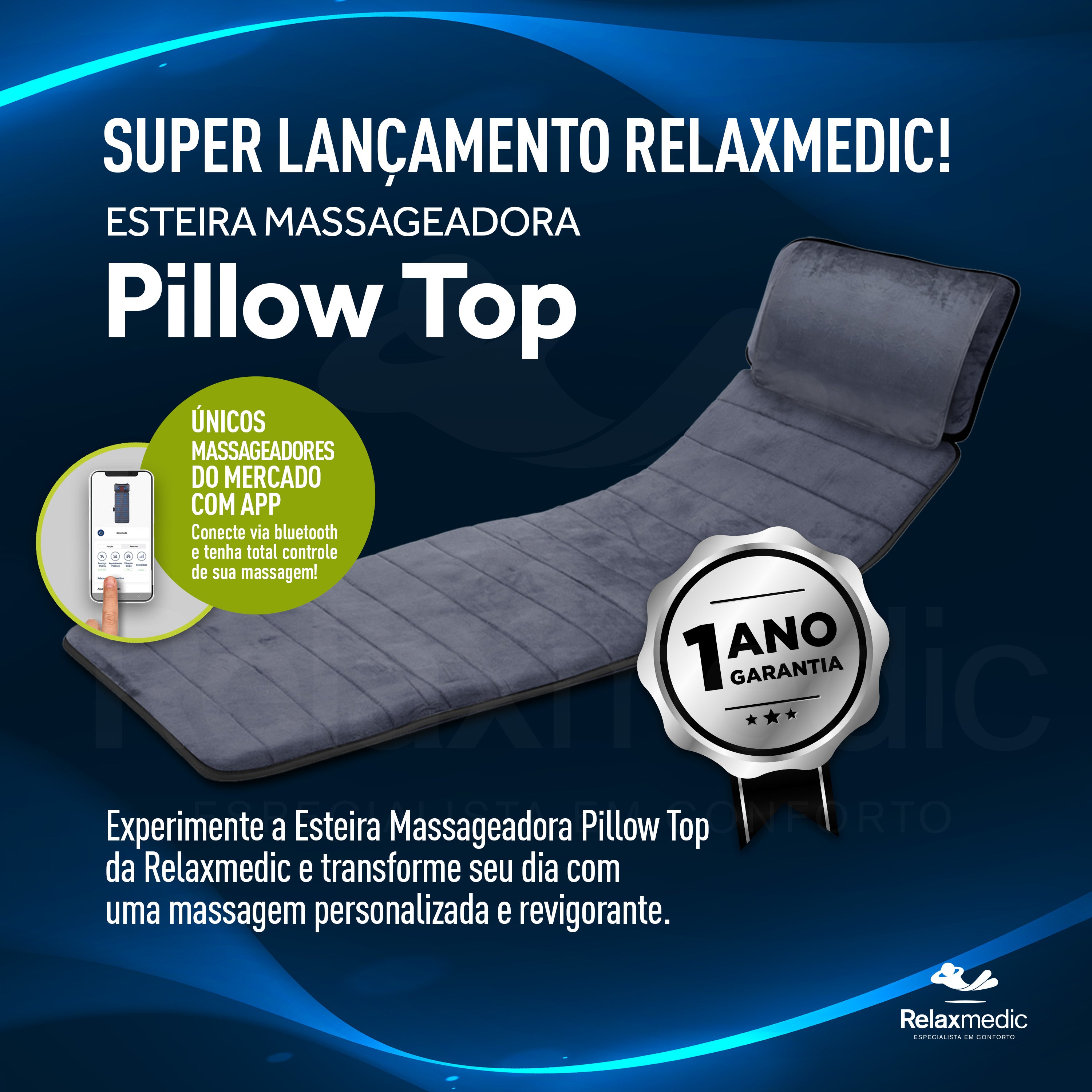 Esteira Massageadora Pillow Top