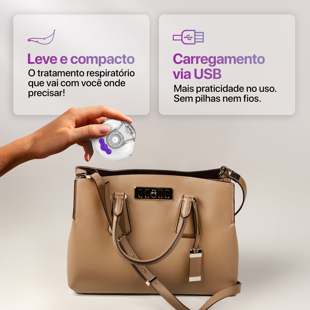 Inalador Nebulizador Hands Free Mini Aero Care